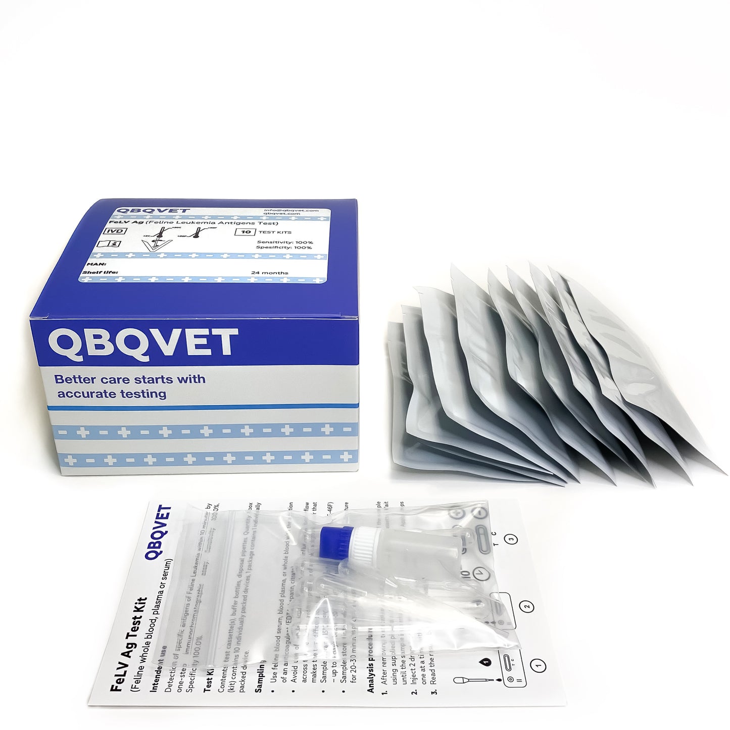 FeLV Ag Test - Feline Leukemia Rapid Testing Kit (for Cats)
