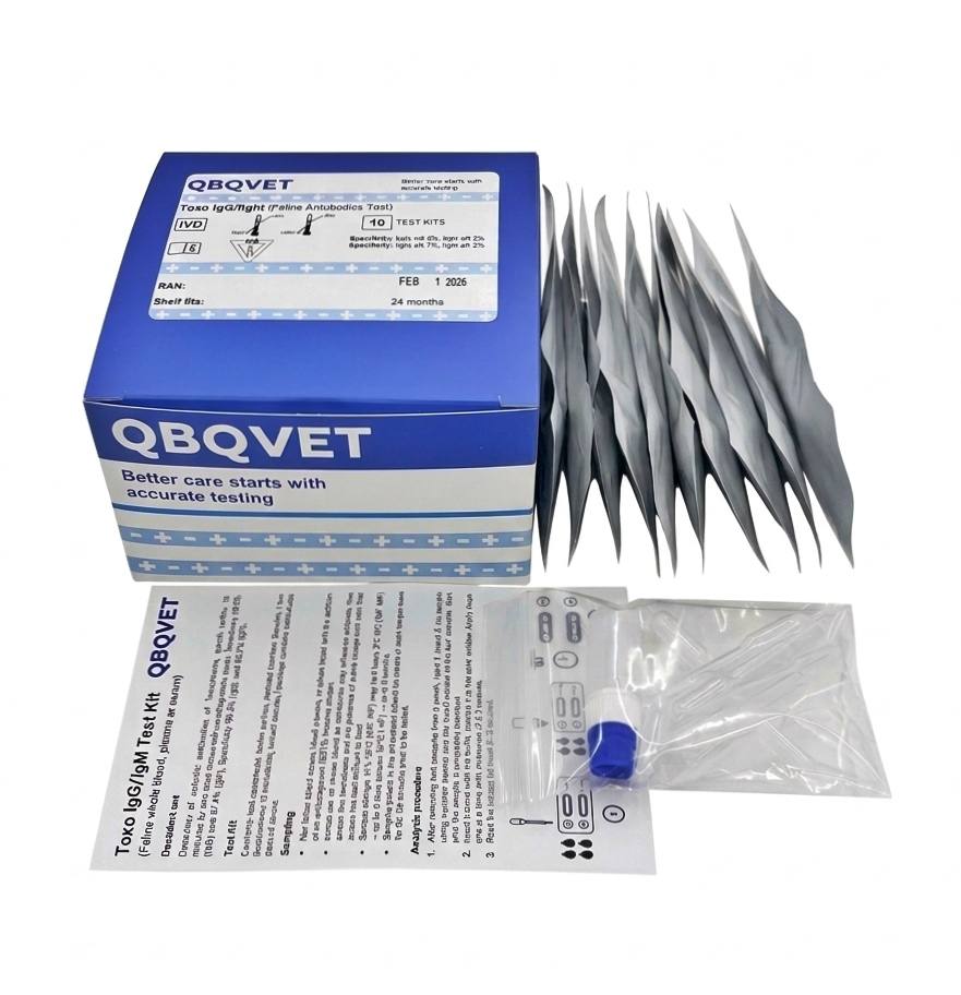 Toxo IgG Ab / Toxo IgM Ab Combo Test - Toxoplasmosis IgG/IgM Rapid Test Kit (for Cats)