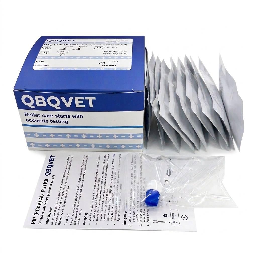 FIP (FCoV) Ab Test - Feline Infectious Peritonitis (Feline Coronavirus) Rapid Testing Kit (for Cats)